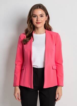 Švarkas kišenės rožinė ZARA moteris