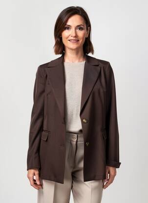 Švarkas kišenės rudas HALOGENE moteris