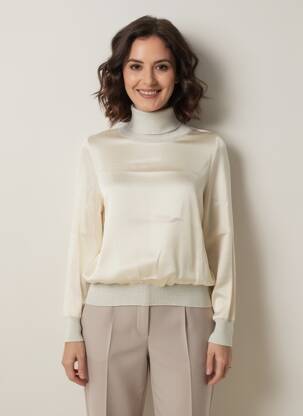 Viršūnė ilgos rankovės bežinis TRICOT CHIC moteris