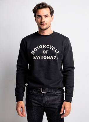 Mikroskopas tamprumas ilgos rankovės juodas DAYTONA vyras