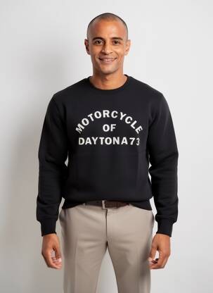 Mikroskopas tamprumas ilgos rankovės juodas DAYTONA vyras