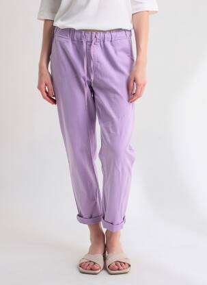 7/8 kelnės tamprumas normala dydis violetinis MADE IN ITALY moteris