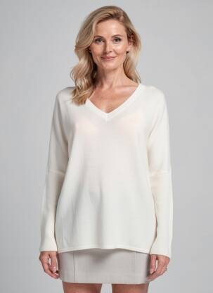Megztinis col v ilgos rankovės bežinis ABSOLUT CASHMERE moteris