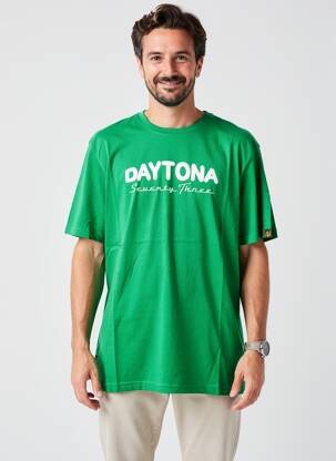 T-marškinys tiesi kirpimas trumpas rankovės žalias DAYTONA vyras