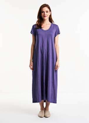 Pusilgių suknelė trumpas rankovės trumpas rankovės violetinis GUITARE moteris