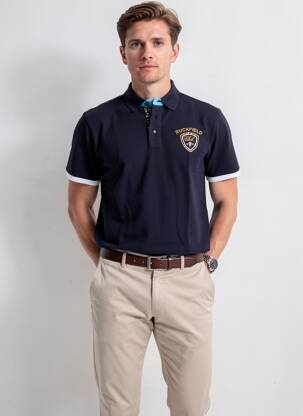 Polo tiesi kirpimas trumpas rankovės mėlyna RUCKFIELD vyras