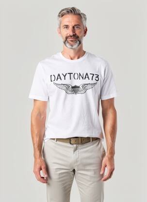 T-marškinys tamprumas trumpas rankovės baltas DAYTONA vyras