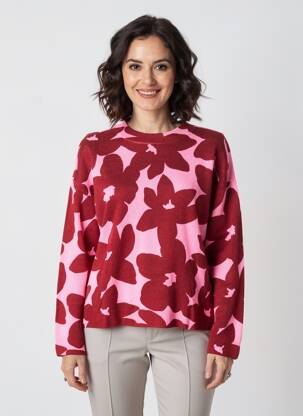 Megztinis tamprumas ilgos rankovės rožinė ABSOLUT CASHMERE moteris