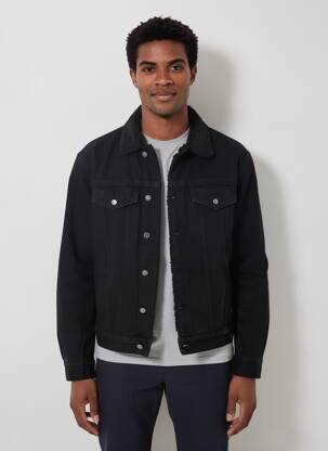 Kasdienis švarkas priekinė mygtukų uždarymo sistema juodas PEPE JEANS vyras