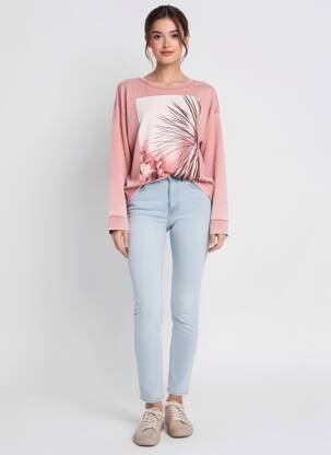 Mikroskopas tamprumas ilgos rankovės rožinė MAISON SCOTCH moteris