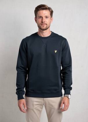 Mikroskopas tamprumas ilgos rankovės mėlyna LYLE & SCOTT vyras