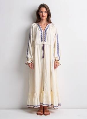 Ilga suknelė ilgos rankovės ilgos rankovės bežinis SCOTCH & SODA moteris