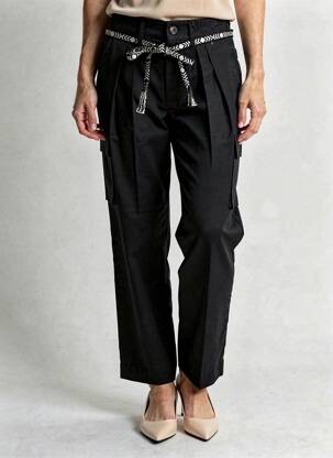 Tiesi kelnė krepos audinys aukšta talija juodas SCOTCH & SODA moteris