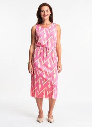 Pusilgių suknelė fantazijos raštas be rankų rožinė GERRY WEBER moteris