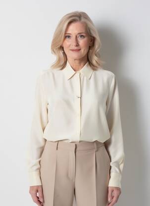 Moteriškas marškinys sklandi forma ilgos rankovės bežinis WEEKEND MAXMARA moteris