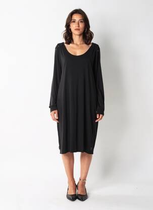 Pusilgių suknelė ilgos rankovės ilgos rankovės juodas MAISON SCOTCH moteris