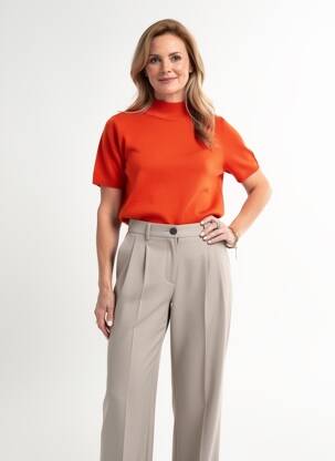 Megztinis apatinė dalis siaura trumpas rankovės oranžinė GERRY WEBER moteris