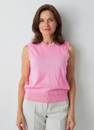 Megztinis tamprumas be rankų rožinė GERRY WEBER moteris