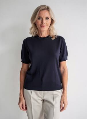 Megztinis tamprumas trumpas rankovės mėlyna GERRY WEBER moteris
