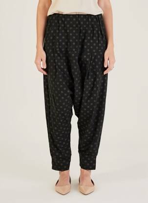 Sarouelis jersey audinys normala dydis juodas RHUM RAISIN moteris