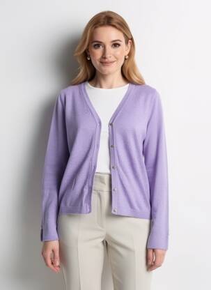 Ilgų rankovių liemenė apatinė dalis siaura violetinis CREAM moteris