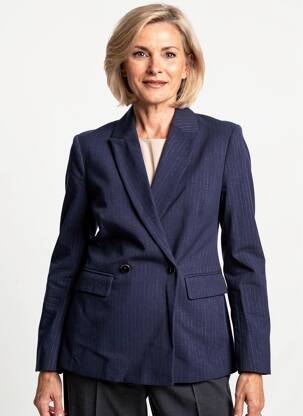 Švarkas kišenės mėlyna JULIE GUERLANDE moteris