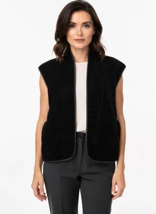 Be rankovių liemenė tiesi kirpimas juodas C'EST BEAU LA VIE moteris