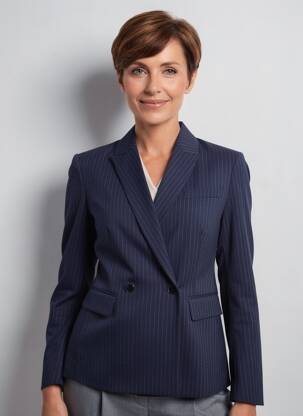 Švarkas kišenės mėlyna JULIE GUERLANDE moteris