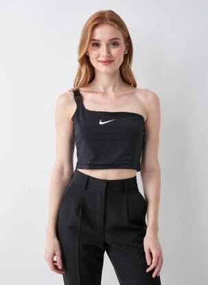 Viršūnė tamprumas be rankų juodas NIKE moteris