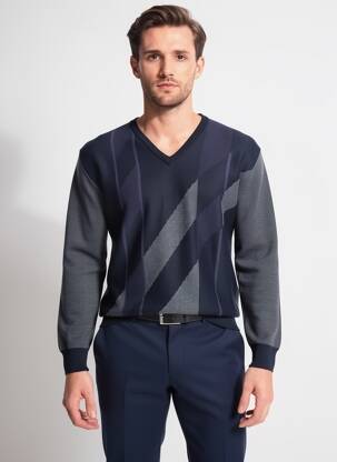 Megztinis col v ilgos rankovės juodas I.ODENA vyras