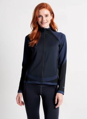 Kasdienis švarkas priekinis užtrauktukas mėlyna NIKE moteris