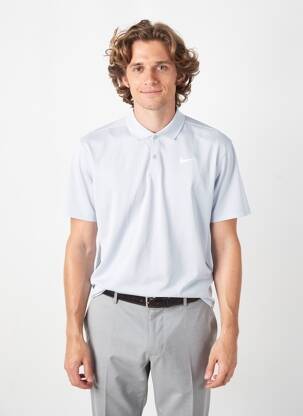 Polo tiesi kirpimas trumpas rankovės pilka NIKE vyras