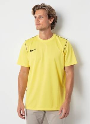 T-marškinys siuvinėjimas trumpas rankovės geltona NIKE vyras