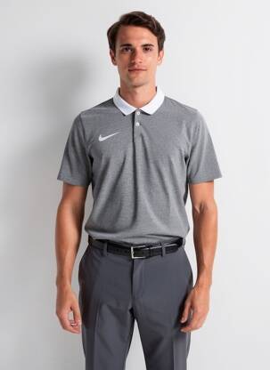Polo centrinė iškirptė trumpas rankovės pilka NIKE vyras