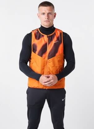 Kasdienis švarkas priekinis užtrauktukas oranžinė NIKE vyras