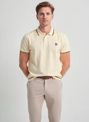 Polo jersey audinys trumpas rankovės bežinis CAMBERABERO vyras