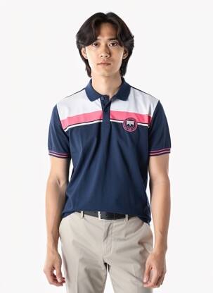 Polo jersey audinys trumpas rankovės mėlyna CAMBERABERO vyras