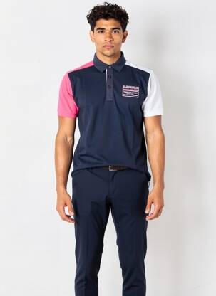Polo jersey audinys trumpas rankovės mėlyna CAMBERABERO vyras