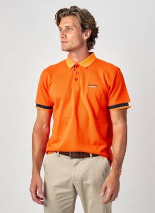 Polo sietspausdinimas trumpas rankovės oranžinė CAMBERABERO vyras