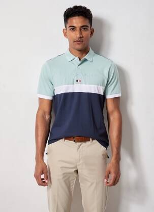 Polo jersey audinys trumpas rankovės žalias CAMBERABERO vyras