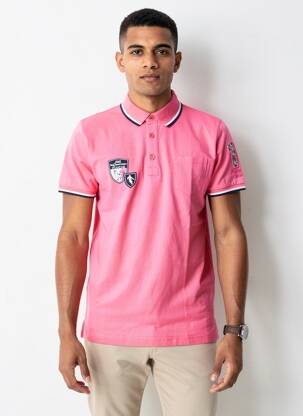 Polo jersey audinys trumpas rankovės rožinė CAMBERABERO vyras