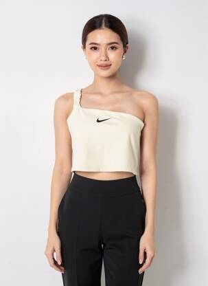 Viršūnė tamprumas be rankų geltona NIKE moteris