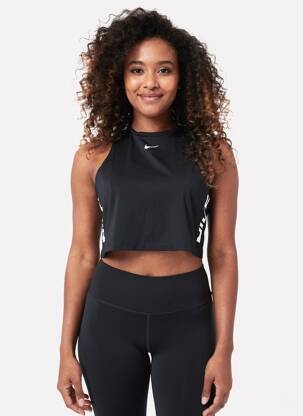Viršūnė tamprumas be rankų juodas NIKE moteris