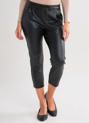 7/8 kelnės aukšta talija aukšta talija juodas VERO MODA moteris