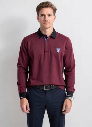Polo ilgos rankovės ilgos rankovės raudona CAMBERABERO vyras
