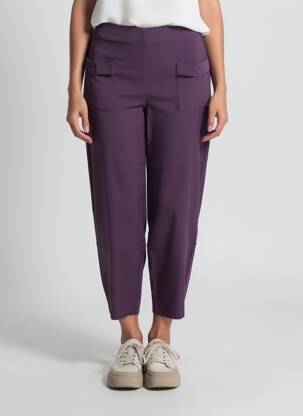 7/8 kelnės tamprumas normala dydis violetinis MALOKA moteris