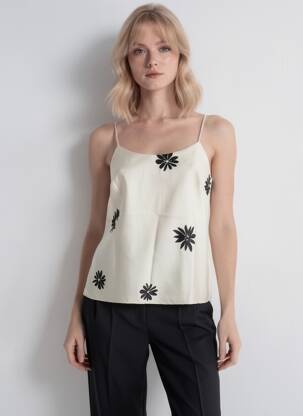 Viršūnė sklandi forma plonos dirželiai bežinis AWARE BY VERO MODA moteris