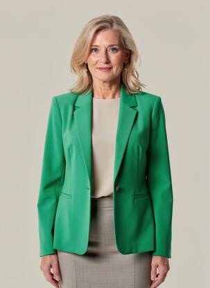 Švarkas mygtukiniai rankogaliai žalias JULIE GUERLANDE moteris