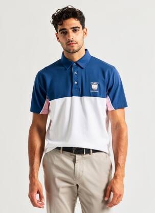 Polo tiesi kirpimas trumpas rankovės mėlyna CAMBERABERO vyras