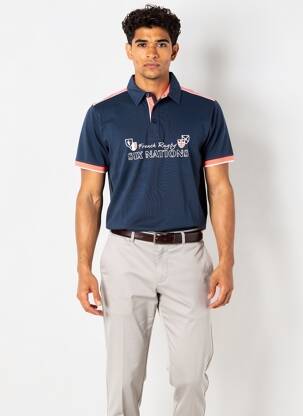 Polo jersey audinys trumpas rankovės mėlyna CAMBERABERO vyras
